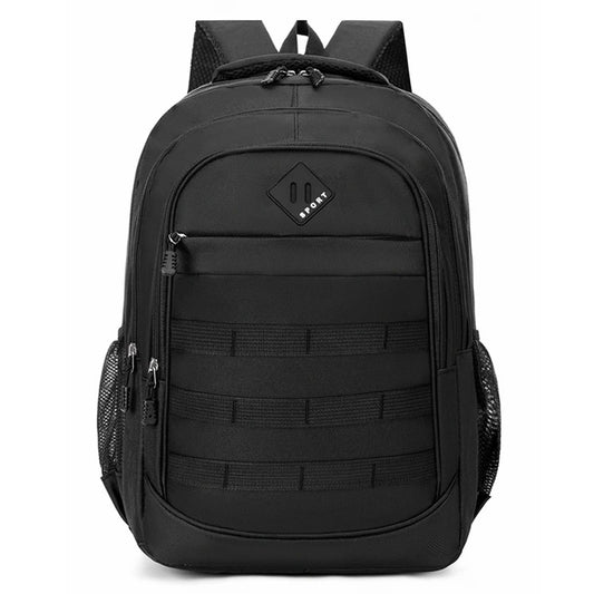 Compact solid-color outdoor backpack with laptop compartment, durable Oxford exterior, and zippered closure — perfect for commuting and lightweight adventures.